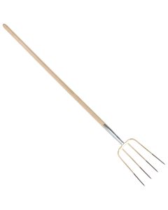 Fourche a fumier 4 d, a soie avec manche boule 135cm  