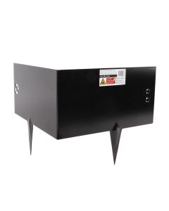 Hoekborderrand - Gecoat - Zwart - Koppelbaar - 30 x 30 x 16 cm