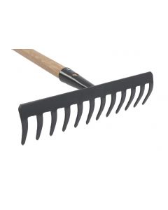 Rateau de jardin 12 d avec manche 160cm   