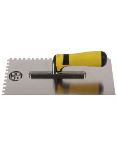 Platresse 28cm, modele dente, inoxydable avec poignee neoprene 