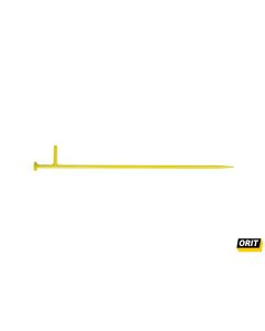 Draadpen met L-kop 600 mm RAL 1021