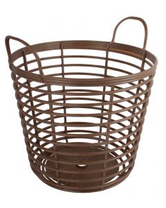 Panier Eco 25L brun bois/PP