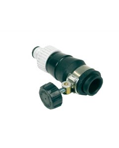 Rubberen kraankoppeling met nippel (pvc)