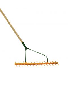 Rateau a foin 16 d, bilateral en pvc avec manche 160cm