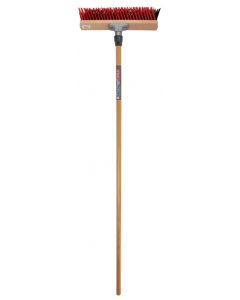 X-bezem - Buitenbezem - Nylon - Met dul - 40 cm - Houten steel - 160 cm