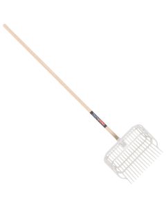 Fourche a coupeaux avec panier et manche