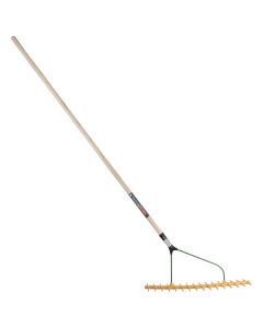 Rateau a foin 16 d, bilateral en pvc avec manche 160cm