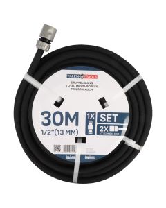 Tuyau micro-poreux - Caoutchouc - Avec raccords - 1/2 pouce - 30 mètres