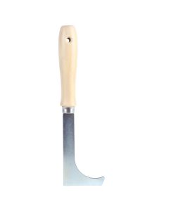 Grattoir à main - Acier galvanisé - Manche en bois