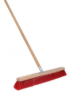 Straatbezem - Nylon - 60 cm - Houten steel - 160 cm