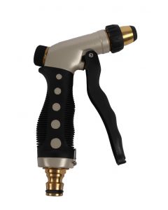 Lance pistolet a debit reglable avec tetine en laiton sur carte
