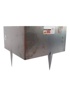 Hoekborderrand - Cortenstaal - Koppelbaar - 30 x 30 x 16 cm