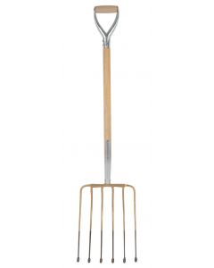 Fourche a betteraves 6 d, a soie avec manche d 85cm
