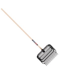 Fourche a coupeaux avec panier et manche